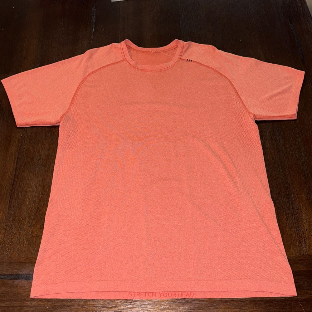 Lululemon Metal Vent Tech Short Sleeve Tee Large Red #2